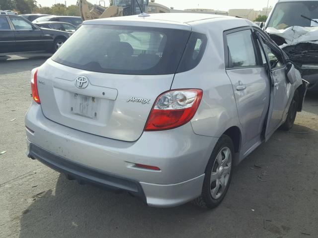 2T1KU40E69C150567 - 2009 TOYOTA COROLLA MA SILVER photo 4