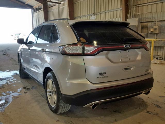 2FMPK3J94GBB70695 - 2016 FORD EDGE SEL SILVER photo 3