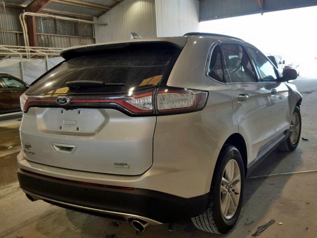 2FMPK3J94GBB70695 - 2016 FORD EDGE SEL SILVER photo 4