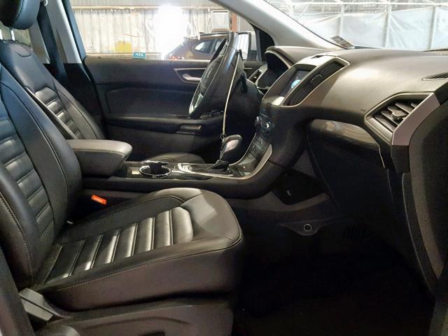 2FMPK3J94GBB70695 - 2016 FORD EDGE SEL SILVER photo 5