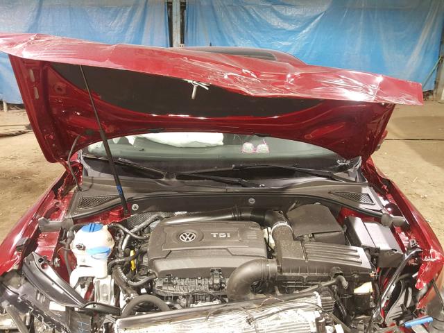 1VWBT7A32HC030951 - 2017 VOLKSWAGEN PASSAT SE RED photo 7