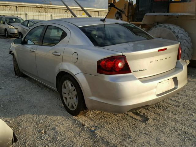 1B3BD4FB6BN609243 - 2011 DODGE AVENGER EX SILVER photo 3