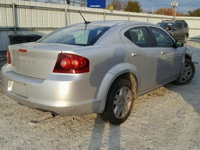 1B3BD4FB6BN609243 - 2011 DODGE AVENGER EX SILVER photo 4