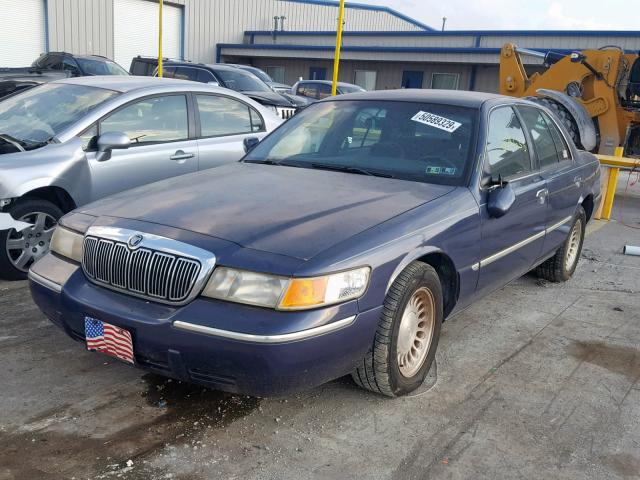 2MEFM75W2WX643026 - 1998 MERCURY GRAND MARQ BLUE photo 2