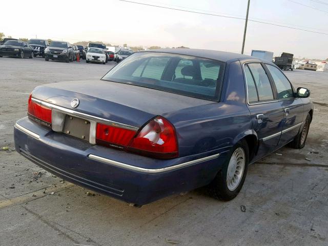 2MEFM75W2WX643026 - 1998 MERCURY GRAND MARQ BLUE photo 4