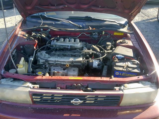 1N4EB31F4PC802795 - 1993 NISSAN SENTRA E RED photo 7