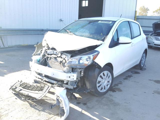 VNKKTUD36HA084902 - 2017 TOYOTA YARIS L WHITE photo 2