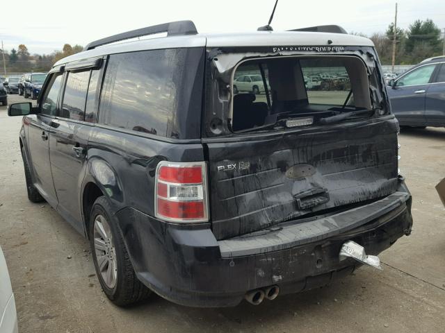 2FMGK5BC9BBD32514 - 2011 FORD FLEX SE BLACK photo 3