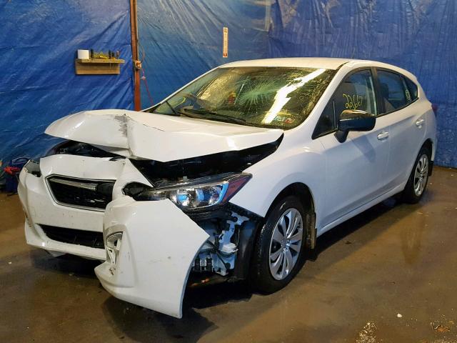 4S3GTAA67J3753734 - 2018 SUBARU IMPREZA WHITE photo 2