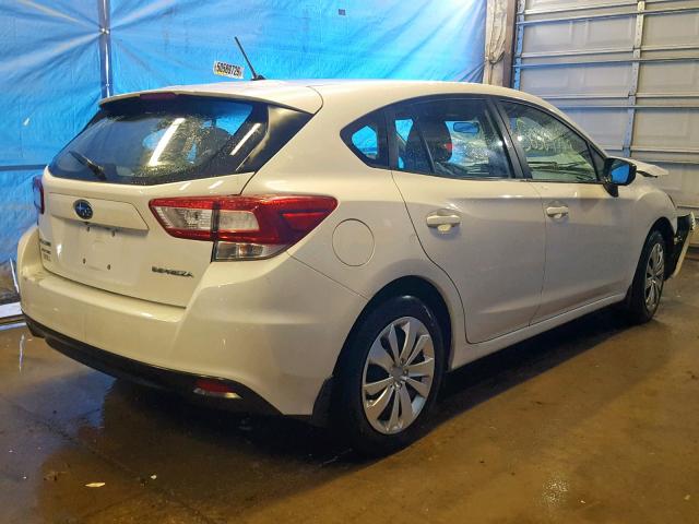 4S3GTAA67J3753734 - 2018 SUBARU IMPREZA WHITE photo 4