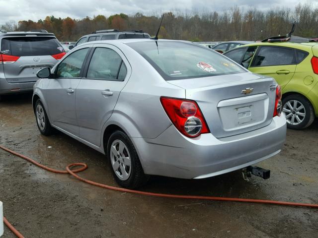 1G1JA5SH6D4236256 - 2013 CHEVROLET SONIC LS 银色 照片 3
