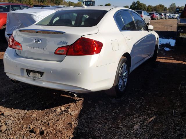 JN1CV6AR9DM763991 - 2013 INFINITI G37 WHITE photo 4