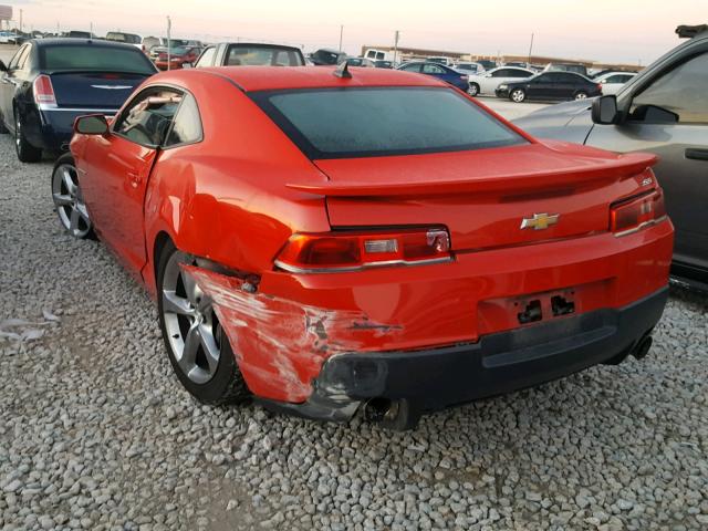 2G1FK1EJ2E9141279 - 2014 CHEVROLET CAMARO 2SS RED photo 3