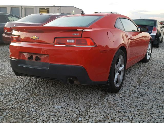 2G1FK1EJ2E9141279 - 2014 CHEVROLET CAMARO 2SS RED photo 4