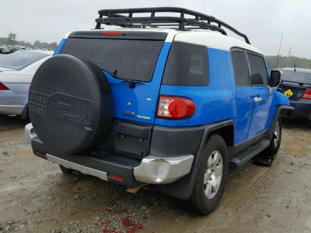 JTEZU11FX8K007831 - 2008 TOYOTA FJ CRUISER BLUE photo 4