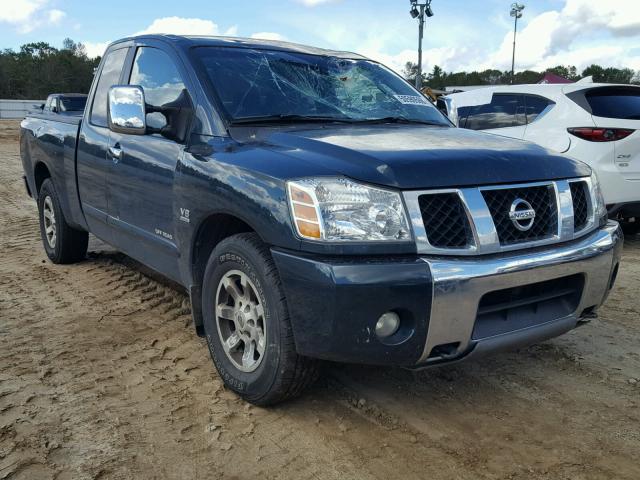 1N6AA06A04N505253 - 2004 NISSAN TITAN XE GRAY photo 1