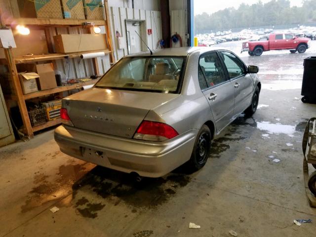 JA3AJ26E72U079130 - 2002 MITSUBISHI LANCER ES SILVER photo 4