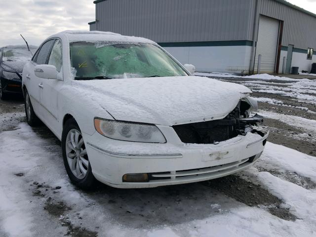 KMHFC46F77A211183 - 2007 HYUNDAI AZERA SE WHITE photo 1