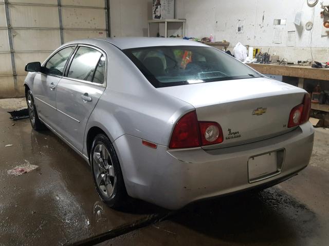 1G1ZH57B69F236370 - 2009 CHEVROLET MALIBU 1LT SILVER photo 3