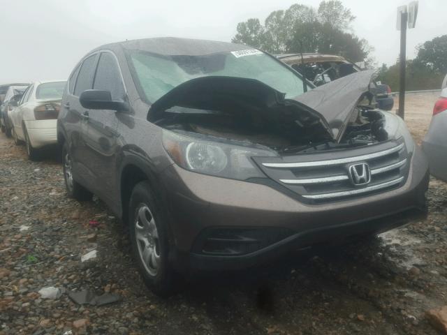 3CZRM3H35EG711136 - 2014 HONDA CR-V LX GRAY photo 1