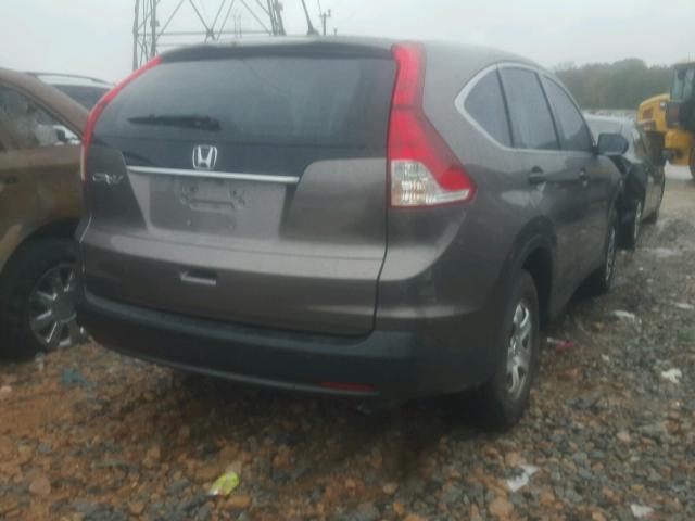 3CZRM3H35EG711136 - 2014 HONDA CR-V LX GRAY photo 4