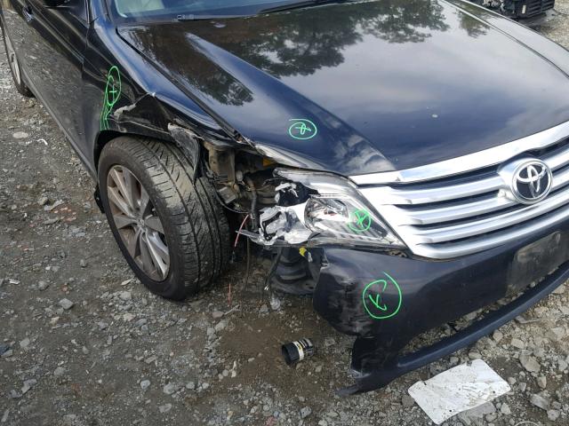 4T1BK3DB7BU373382 - 2011 TOYOTA AVALON BAS BLACK photo 9