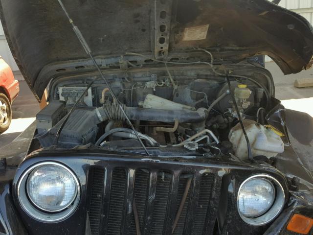 1J4FA39S24P725524 - 2004 JEEP WRANGLER X BLACK photo 7