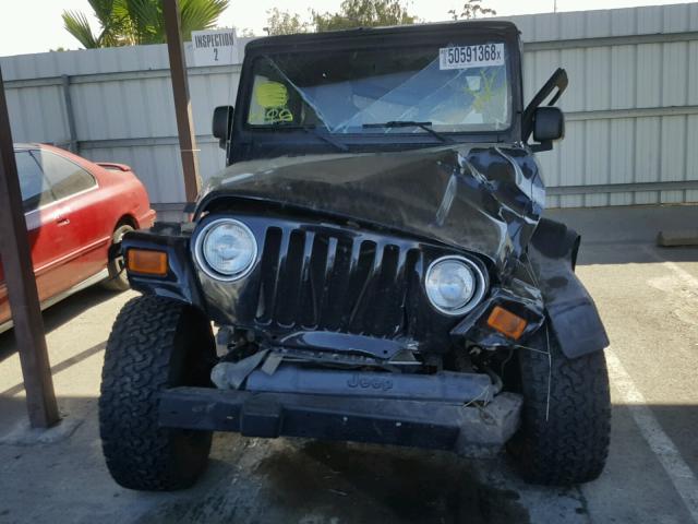 1J4FA39S24P725524 - 2004 JEEP WRANGLER X BLACK photo 9