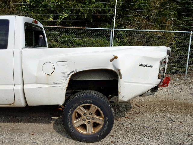 1D7RW3BK2BS691891 - 2011 DODGE DAKOTA SLT WHITE photo 9