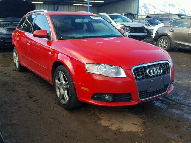 WAUKF78E48A094063 - 2008 AUDI A4 2.0T AV RED photo 1