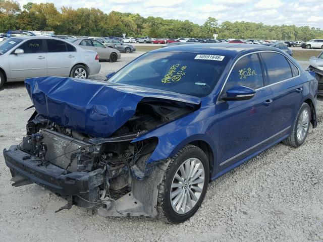 1VWBS7A37GC052641 - 2016 VOLKSWAGEN PASSAT SE BLUE photo 2