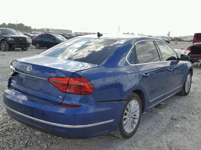 1VWBS7A37GC052641 - 2016 VOLKSWAGEN PASSAT SE BLUE photo 4