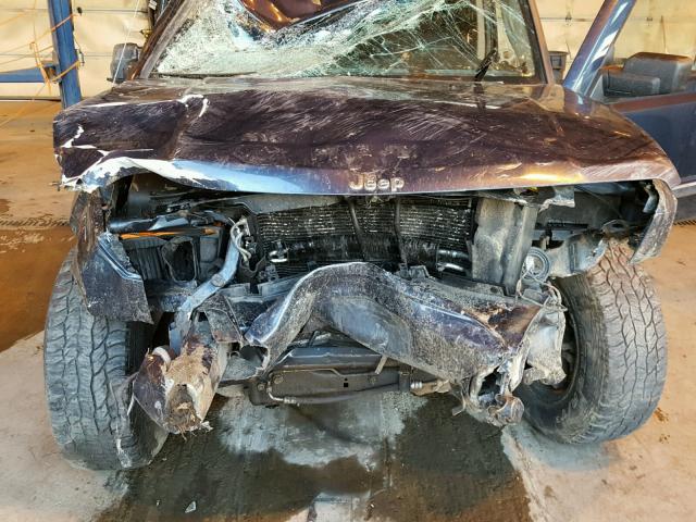 1J4RG4GK1AC125715 - 2010 JEEP COMMANDER BLUE photo 7