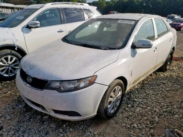 KNAFU4A25A5118147 - 2010 KIA FORTE EX WHITE photo 2