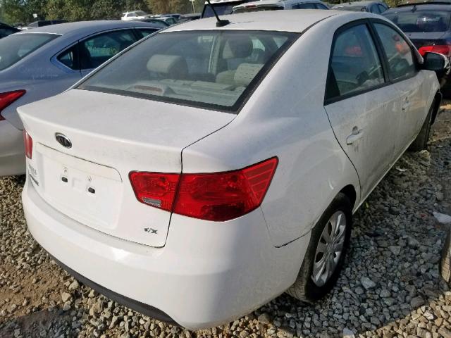 KNAFU4A25A5118147 - 2010 KIA FORTE EX WHITE photo 4