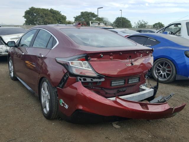 1G1RC6S57GU125826 - 2016 CHEVROLET VOLT LT RED photo 3