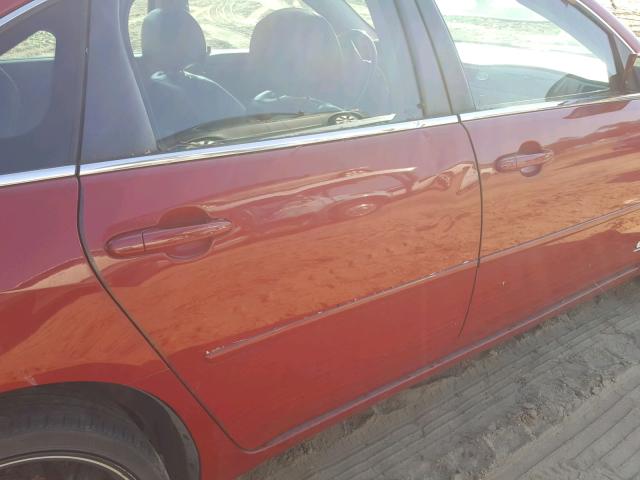 2G1WD58C779152893 - 2007 CHEVROLET IMPALA SUP წითელი ფოტო 9