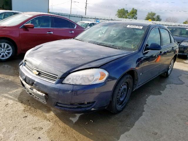 2G1WB58K179267017 - 2007 CHEVROLET IMPALA LS BLUE photo 2