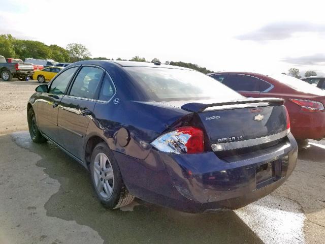 2G1WB58K179267017 - 2007 CHEVROLET IMPALA LS BLUE photo 3