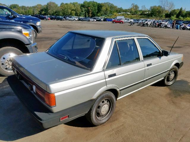 JN1GB21S6KU540312 - 1989 NISSAN SENTRA SILVER photo 4