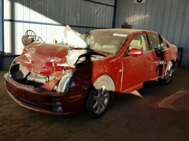 1G6DW677670131498 - 2007 CADILLAC STS RED photo 2