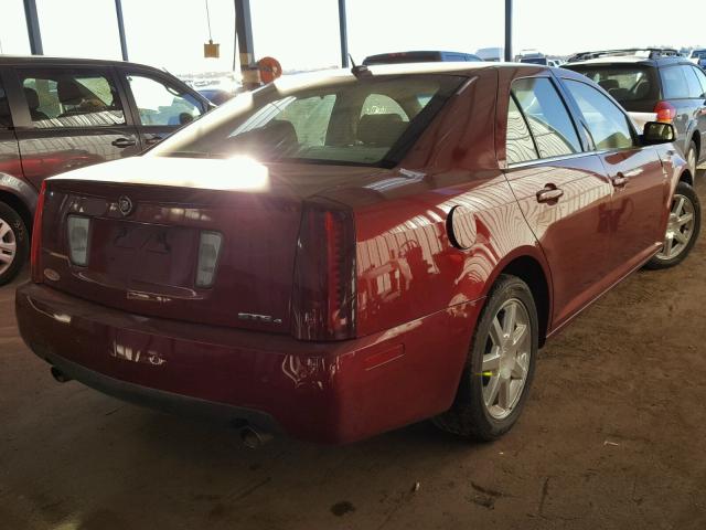 1G6DW677670131498 - 2007 CADILLAC STS RED photo 4