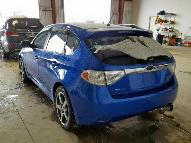 JF1GH74628G805974 - 2008 SUBARU IMPREZA WR BLUE photo 3