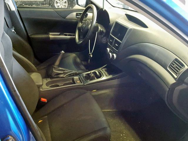 JF1GH74628G805974 - 2008 SUBARU IMPREZA WR BLUE photo 5