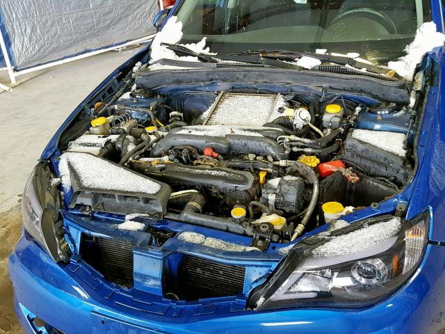 JF1GH74628G805974 - 2008 SUBARU IMPREZA WR BLUE photo 7