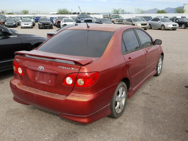 2T1BY32EX6C551031 - 2006 TOYOTA COROLLA XR 红色 照片 4