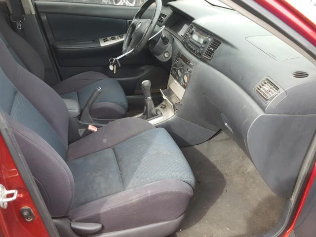 2T1BY32EX6C551031 - 2006 TOYOTA COROLLA XR 红色 照片 5