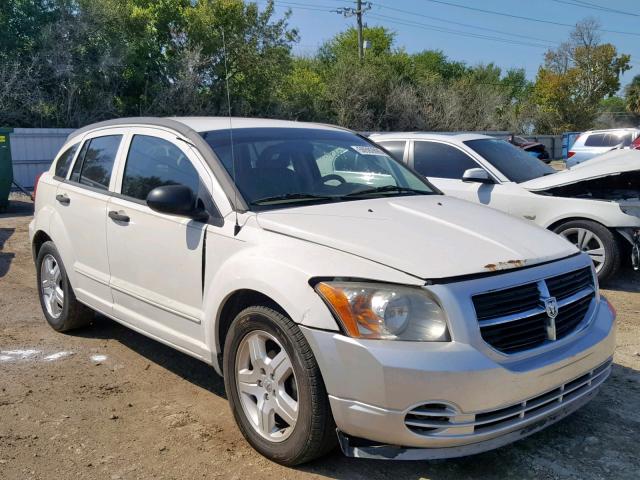 1B3HB48B77D415279 - 2007 DODGE CALIBER SX WHITE photo 1