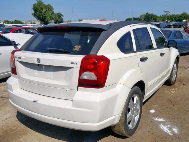 1B3HB48B77D415279 - 2007 DODGE CALIBER SX WHITE photo 4