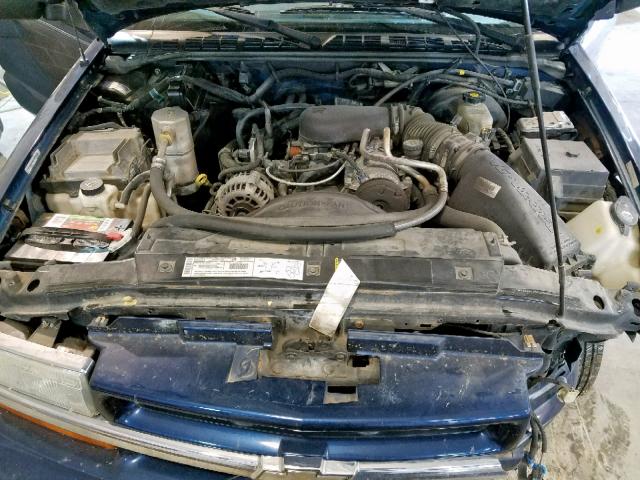 1GNCS18W12K213849 - 2002 CHEVROLET BLAZER BLUE photo 7